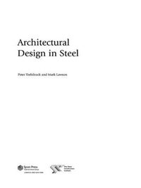 Cover image for Architectural Design in Steel