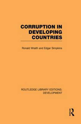 Cover image for Corruption in Developing Countries