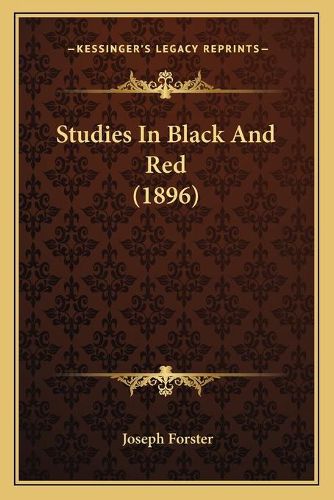 Cover image for Studies in Black and Red (1896)