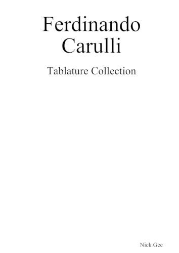 Cover image for Carulli
