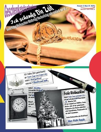 Cover image for Geschenkgutscheine ICH SCHENKE DIR ZEIT - Geburtstag Weihnachten Muttertag Hochzeitstag oder einfach nur so...