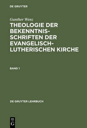 Cover image for Theologie der Bekenntnisschriften der evangelisch-lutherischen Kirche