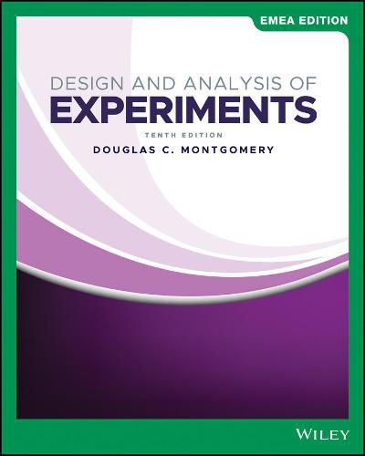 Cover image for Design and Analysis of Experiments