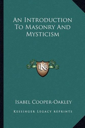 An Introduction to Masonry and Mysticism