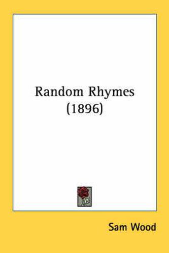 Cover image for Random Rhymes (1896)