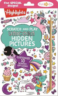 Cover image for Scratch-and-Play Unicorn Hidden Pictures