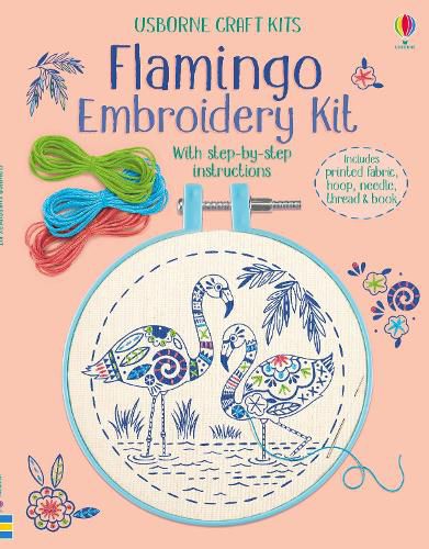 Embroidery Kit: Flamingo