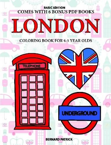 Cover image for Coloring Book for 4-5 Year Olds (London)