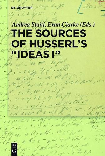 The Sources of Husserl's 'Ideas I