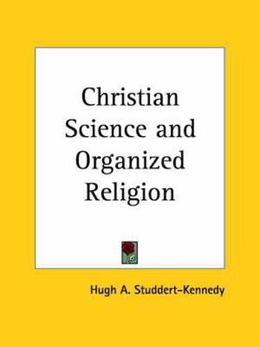 Cover image for Christian Science and Organized Religion (1961)