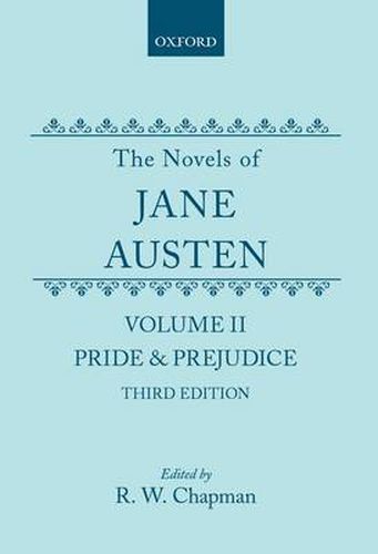 Cover image for The Novels of Jane Austen: Volume II: Pride and Prejudice