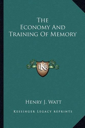 Cover image for The Economy and Training of Memory