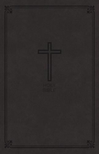 Cover image for NKJV, Value Thinline Bible, Large Print, Leathersoft, Charcoal, Red Letter, Comfort Print: Holy Bible, New King James Version