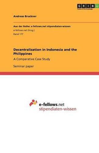 Decentralization in Indonesia and the Philippines