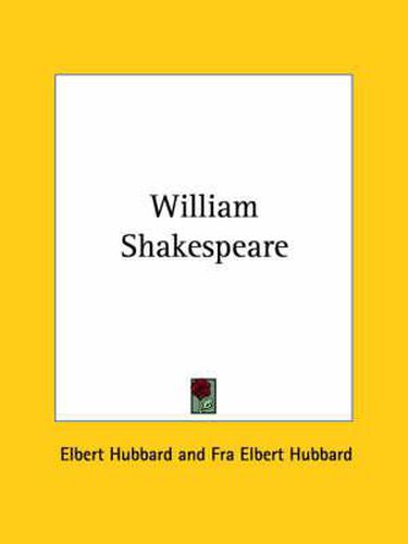 Cover image for William Shakespeare