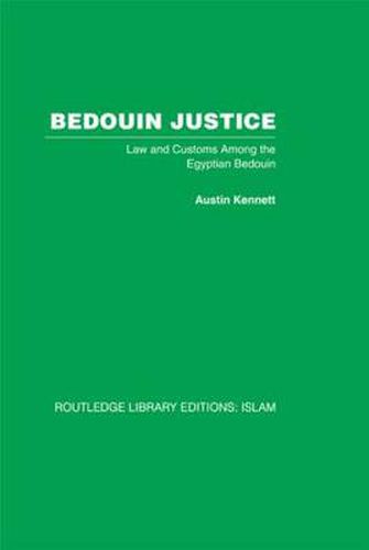 Cover image for Bedouin Justice: Law and Custom Among the Egyptian Bedouin