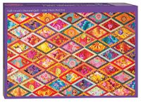 Cover image for Kaffe Fassetts Diamond Quilt Jigsaw Puzzle For Adults 1000