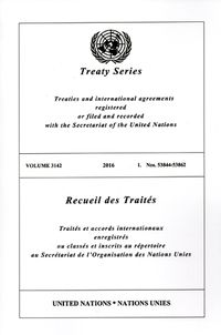 Cover image for Treaty Series 3142 (English/French Edition)