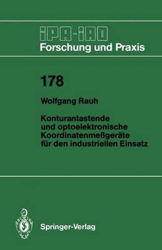 Cover image for Konturantastende und optoelektronische Koordinatenmessgerate fur den industriellen Einsatz