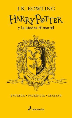 Cover image for Harry Potter y la piedra filosofal. Edicion Hufflepuff / Harry Potter and the Sorcerer's Stone: Hufflepuff Edition