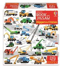 Cover image for Usborne Book and Jigsaw Diggers and Cranes