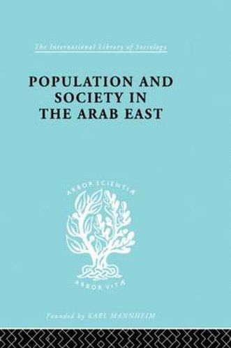 Cover image for Populatn Soc Arab East  Ils 68