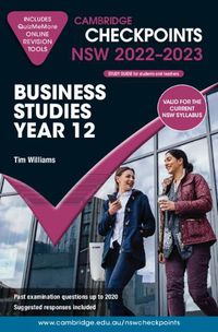 Cover image for Cambridge Checkpoints NSW Business Studies Year 12 2022-2023