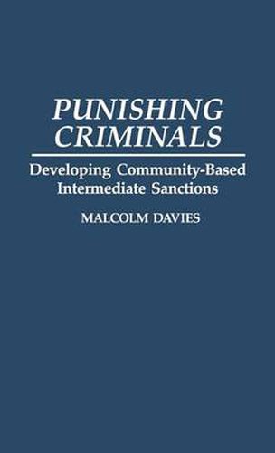 Cover image for Punishing Criminals: Developing Community-Based Intermediate Sanctions