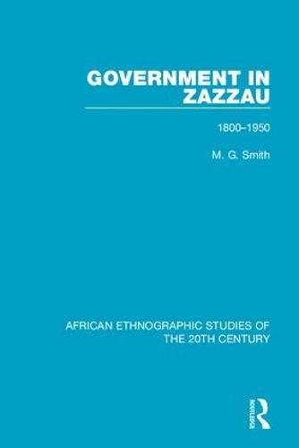 Cover image for Government in Zazzau: 1800-1950