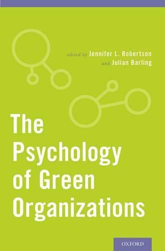 Cover image for The Psychology of Green Organizations