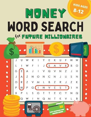 Cover image for Money Word Search for Kids Ages 8-12