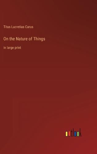 Cover image for On the Nature of Things