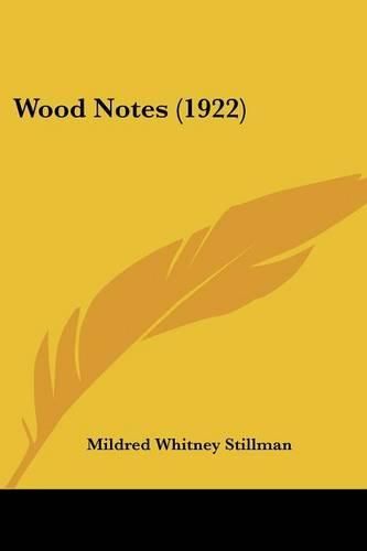 Cover image for Wood Notes (1922)