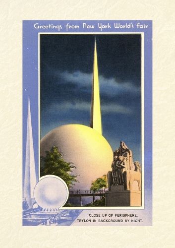 Cover image for Vintage Lined Notebook Greetings from New York World's Fair, Trylon and Perisphere