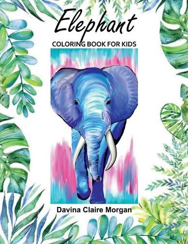 Cover image for Elephant Coloring Book for Kids