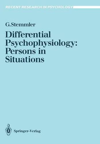 Cover image for Differential Psychophysiology: Persons in Situations