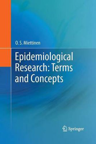 Cover image for Epidemiological Research: Terms and Concepts