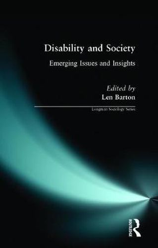 Cover image for Disability and Society: Emerging Issues and Insights