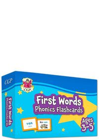 Cover image for First Words Phonics Flashcards for Ages 3-5