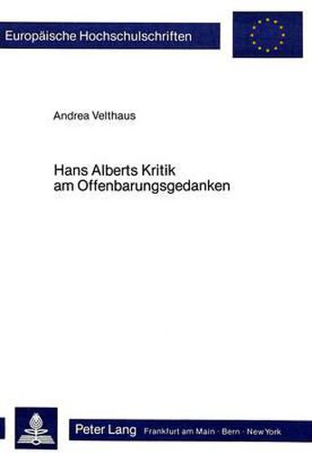 Cover image for Hans Alberts Kritik Am Offenbarungsgedanken