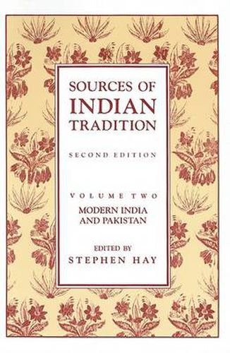 Cover image for Sources of Indian Tradition: Modern India and Pakistan