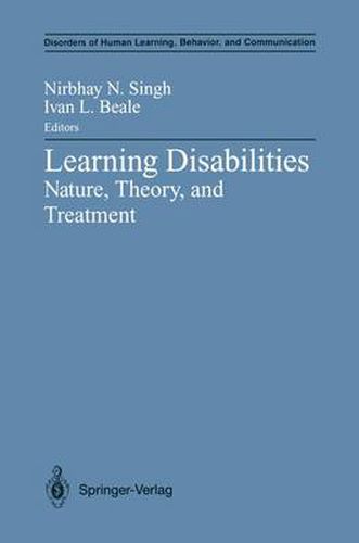 Cover image for Learning Disabilities: Nature, Theory, and Treatment