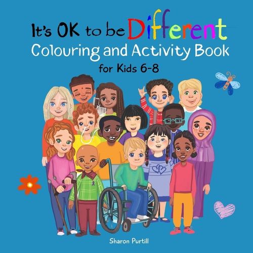 Cover image for It's Ok to be Different Colouring and Activity Book for Kids 6-8