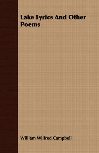 Cover image for Lake Lyrics and Other Poems