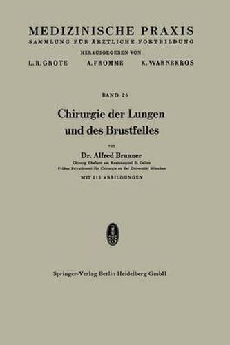 Cover image for Chirurgie Der Lungen Und Des Brustfelles