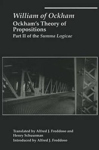 Ockham"s Theory of Propositions - Part II of the Summa Logicae