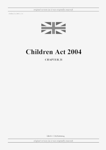 Cover image for Children Act 2004 (c. 31)