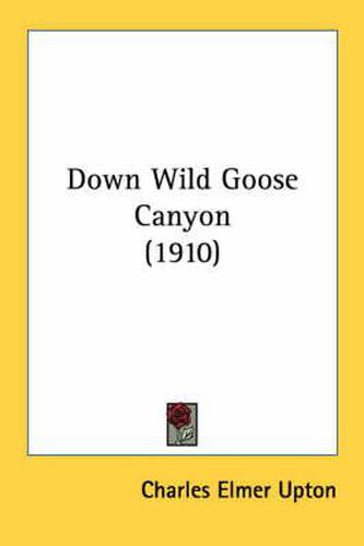 Cover image for Down Wild Goose Canyon (1910)