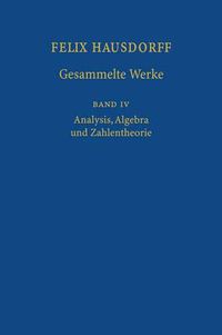 Cover image for Felix Hausdorff-Gesammelte Werke