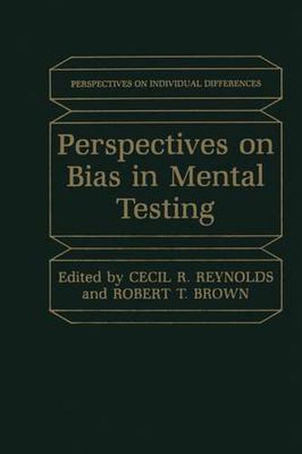 Cover image for Perspectives on Bias in Mental Testing